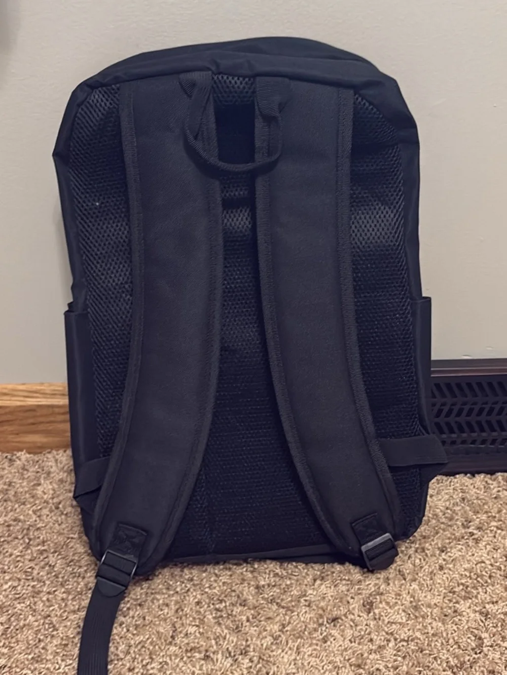 USA Embroidered Black Men's Backpack
